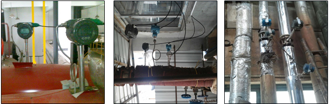 渦街流量表現場使用示意圖